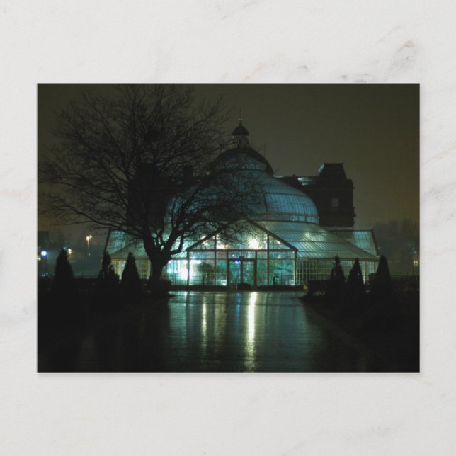 Carte Postale Palais du Peuple de nuit (Devant)