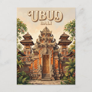 Carte Postale Palais d'Ubud Indonésie