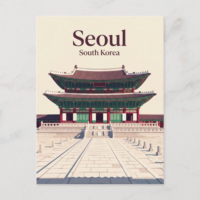 Carte Postale Palais Gyeongbokgung Corée du Sud (Devant)