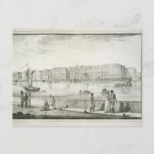 Carte Postale Palais impérial d'hiver, Saint-Pétersbourg (litho)