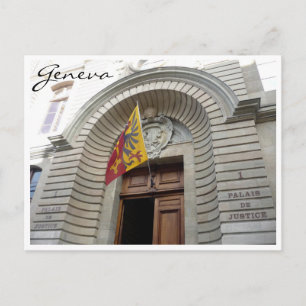 Carte Postale palais justice geneva