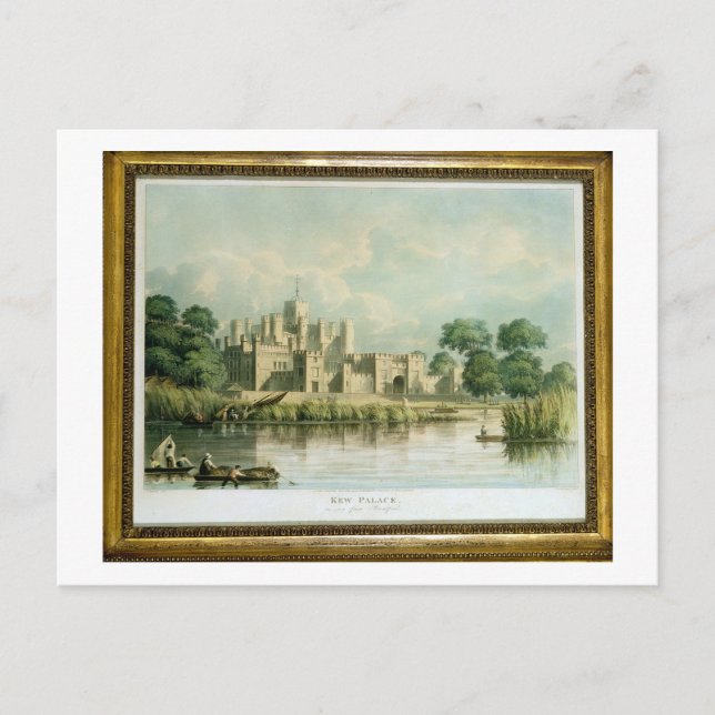 Carte Postale Palais Kew vu de Brentford, gravé par Tho (Devant)