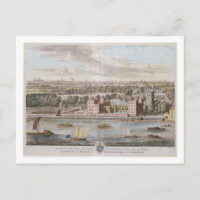 Carte Postale Palais Lambeth, siège de l'Archevêque de Canterbu (Devant)