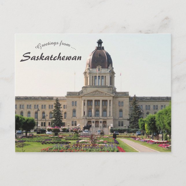 Carte Postale Palais législatif de la Saskatchewan (Devant)