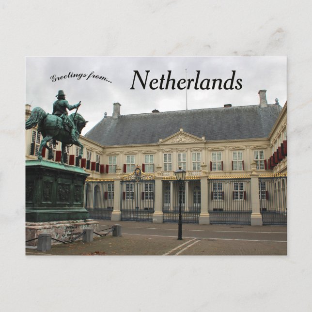 Carte Postale Palais Noordeinde à La Haye Pays-Bas (Devant)