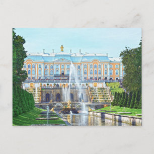 Carte Postale Palais Peterhof Grand Cascade, Russie