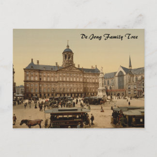 Carte Postale Palais Royal et nouvelle église, Amsterdam, Pays-B