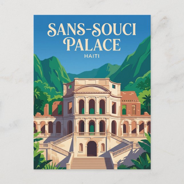Carte Postale Palais Sans-Souci Haïti (Devant)