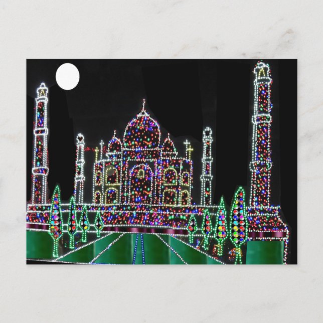 Carte Postale Palais TAJMAHAL Mémorial Mughal (Devant)