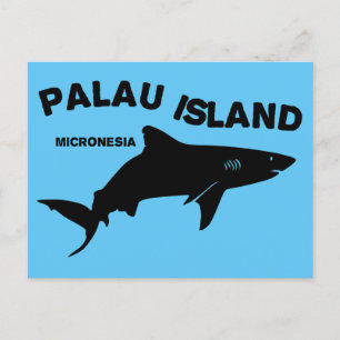 Carte Postale Palau Island Plongée Sous-Marine Avec Requins