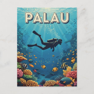 Carte Postale Palau Plongée Plongée Travel