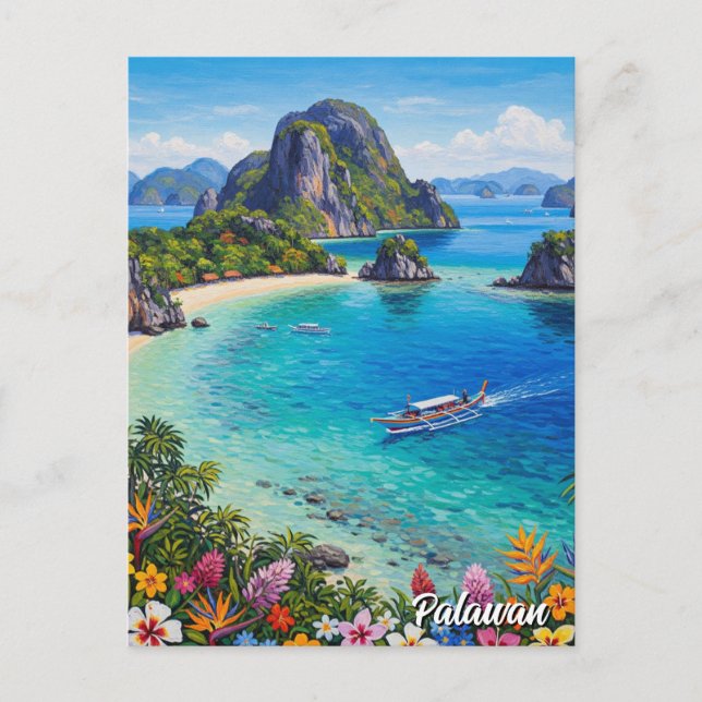 Carte Postale Palawan Philippines Travel (Devant)