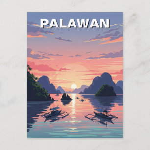 Carte Postale Palawan Philippines Travel
