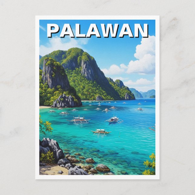 Carte Postale Palawan Philippines Travel (Devant)