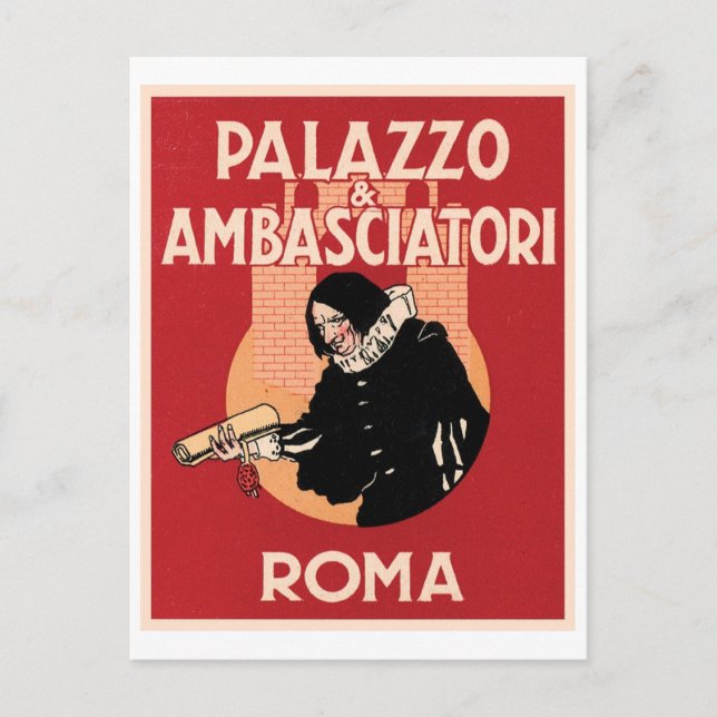 Carte Postale Palazzo & Ambasciatori Roma (Devant)
