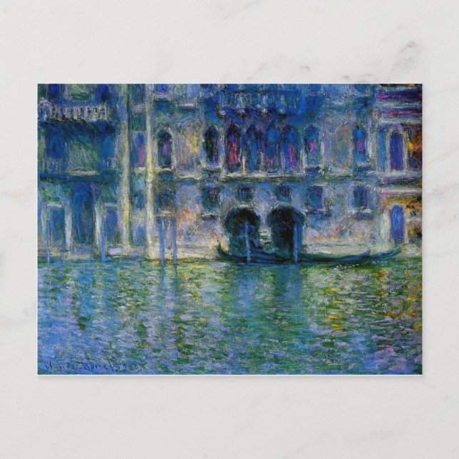 Carte Postale Palazzo da Mula à Venise par Claude Monet (Devant)