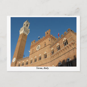 Carte Postale Palazzo Pubblico, Piazza del Campo, Sienne Italie