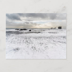 Carte Postale Pale foamy ocean seascape, Iceland