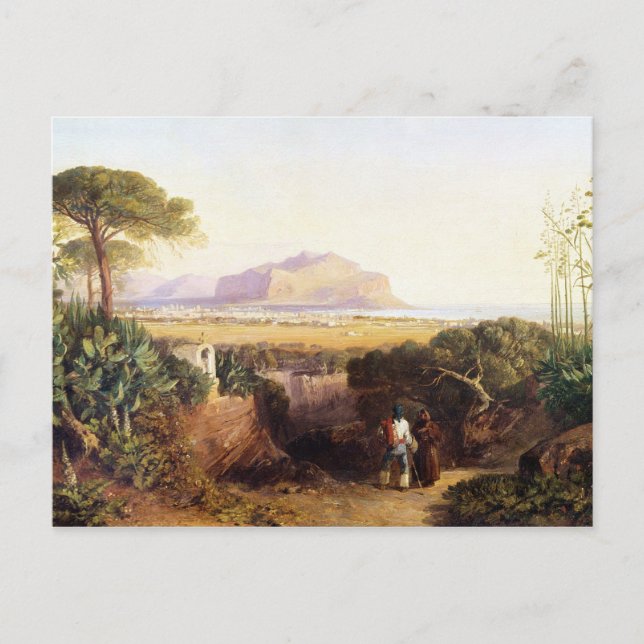 Carte Postale Palerme, Sicile, 1847 (huile sur toile) (Devant)