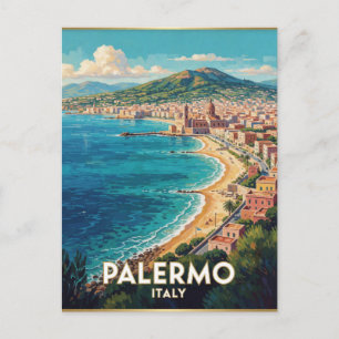 Carte Postale Palermo Italie Scène de voyage méditerranéen 🌊