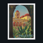 Carte Postale Palermo Sicilia Italie Poster Vintage voyage Art<br><div class="desc">Palermo Sicilia Italie Poster Vintage voyage Art Vintage affiche de voyage de l'âge d'or de Voyage ...  glamour,  aventure,  inspiration artistique de destinations pittoresques à travers le monde. Cadeaux</div>