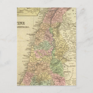 Carte Postale Palestine et pays limitrophes