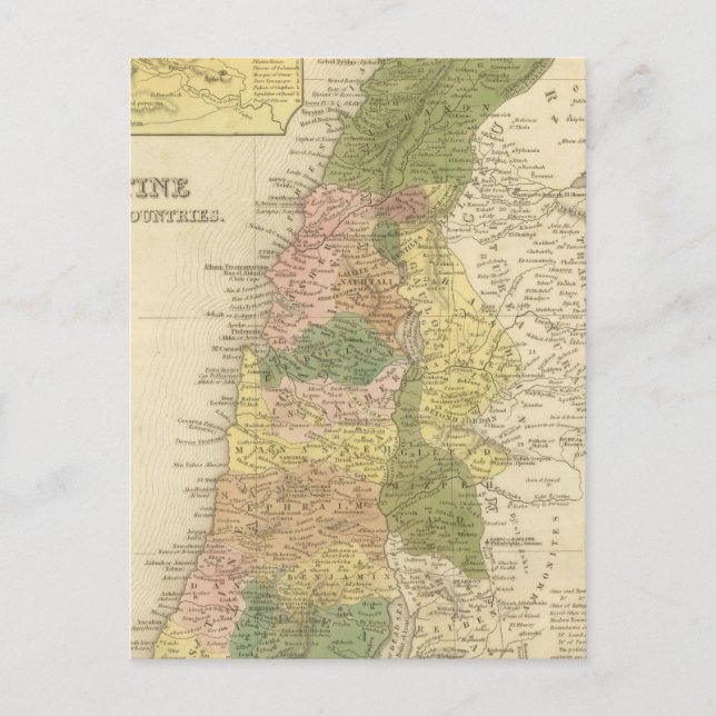 Carte Postale Palestine et pays limitrophes (Devant)