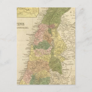 Carte Postale Palestine et pays limitrophes