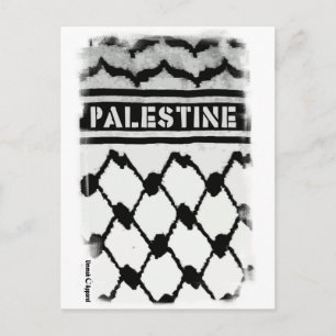Carte Postale Palestine Keffiyah