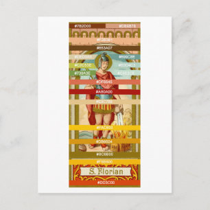 Carte Postale Palette de couleurs pour St. Florian de Lorch (BK 