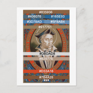 Carte Postale Palette de couleurs pour St Ivo de Kermartin (M 00