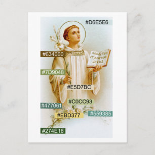 Carte Postale Palette de couleurs pour St Viateur le Catéchiste