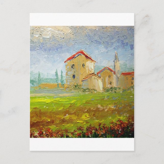 Carte Postale Palette du Village Toscane (Devant)