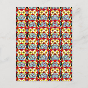 Carte Postale palettes multicolores