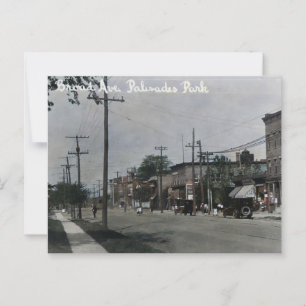 Carte Postale Palisades Park NJ Broad Ave 1920