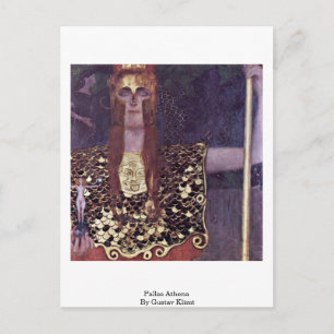 Carte Postale Pallas Athena Par Gustav Klimt