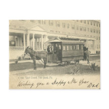 Palm Beach, FLorida Resort and âne trolly 1908