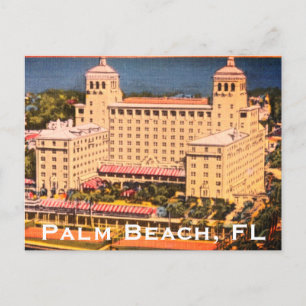 Carte Postale Palm Beach, Floride - Vintage Skyline Photo