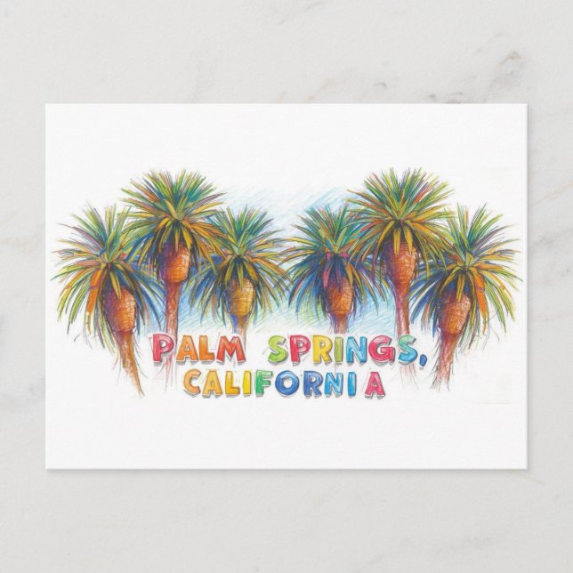Carte Postale Palm springs californie (Devant)