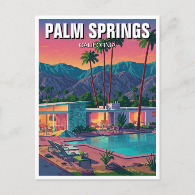 Carte Postale Palm Springs Californie (Devant)