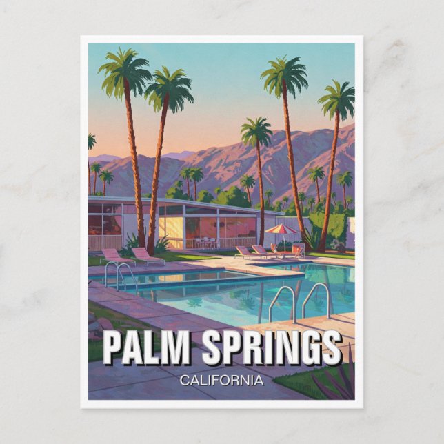 Carte Postale Palm Springs Californie (Devant)