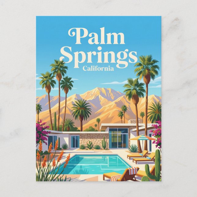 Carte Postale Palm Springs Californie (Devant)