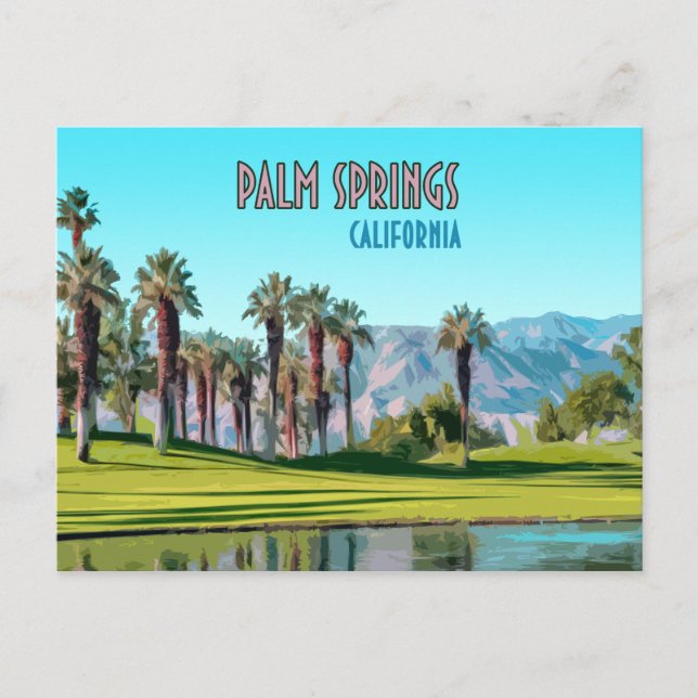 Carte Postale Palm Springs Californie Vintage (Devant)