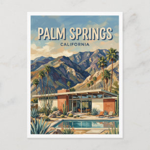 Carte Postale Palm Springs quartier moderniste du milieu du XXe