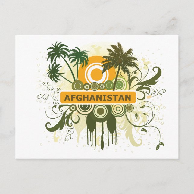 Carte Postale Palm Tree Afghanistan (Devant)