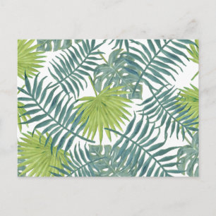 Carte Postale Palm Tree Fronds Peinture hawaïenne