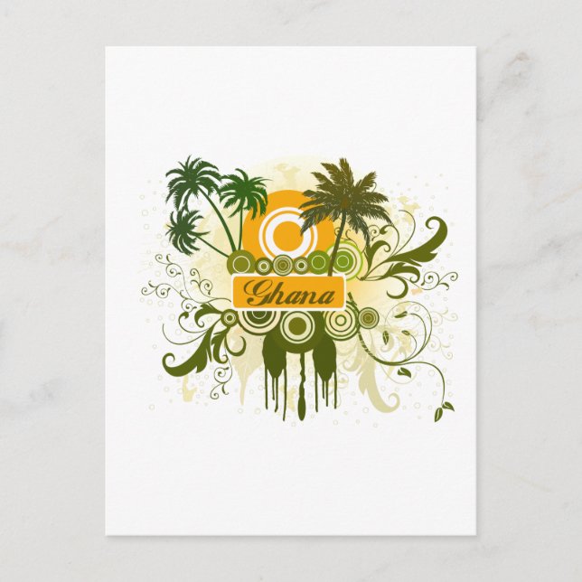 Carte Postale Palm Tree Ghana (Devant)