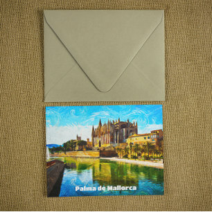 Carte Postale Palma de Majorque Baleares Peinture à l'huile