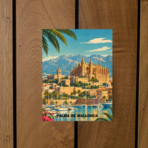 Carte Postale Palma de Majorque Baléares Voyage Rétro Vintage
