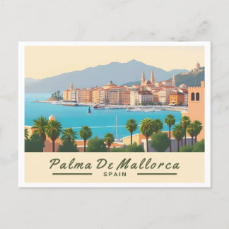Carte Postale Palma de Majorque Espagne Pastel Travel